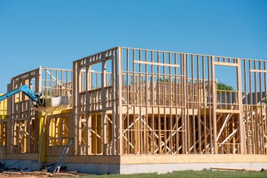 Kontrplak ev çerçevesi yeni duvar sitesi