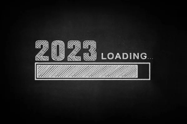 2023 Заряджання Привітання Новий Рік — стокове фото