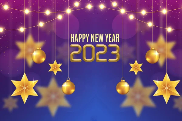 Decoración Para Dar Bienvenida Nuevo Año 2023 — Foto de Stock