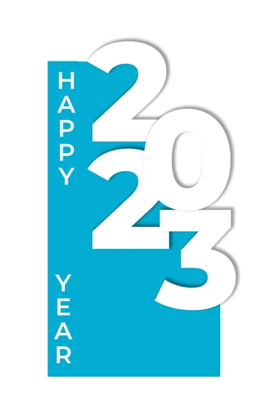 2023 yılı için mavi ve beyaz kapak tasarımı