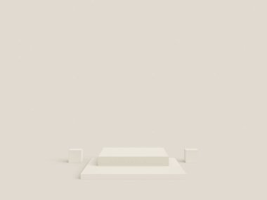 Minimal cylinder podium pedestal product display and presentation with pastel background 3d rendering