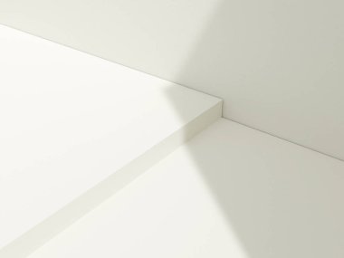 Ürün gösterimi için en düşük arkaplan. 3d oluşturma.