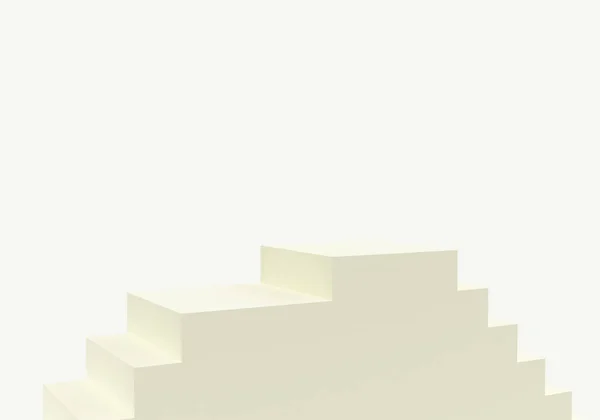 Абстрактный Минимальный Фон Зеленые Ступеньки Лестница Зеленом Фоне Пустой Пьедестал — стоковое фото