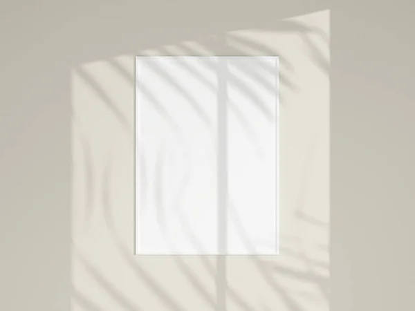 Photo Frame Mockup White Wall Minimalist Background Blank Picture Frame — Stock Photo, Image