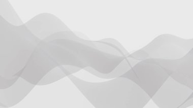 Dalgalı akış çizgilerine sahip soyut beyaz arkaplan