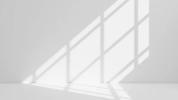 Abstract White Studio Background Product Presentation Empty Room Shadows Window — Stock Photo, Image