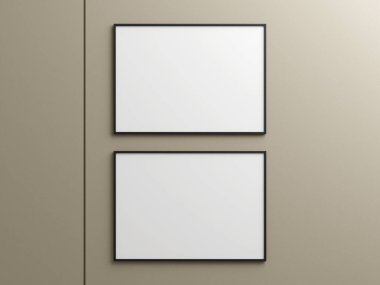 Resim ve alıntılar için çerçeve modellemesi asılıyor.