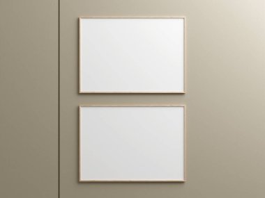 Resim ve alıntılar için çerçeve modellemesi asılıyor.