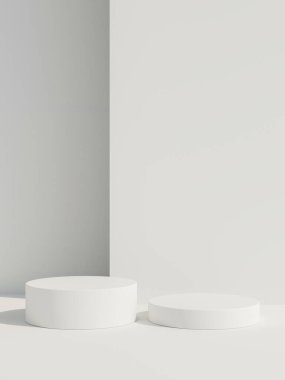 Ürün podyum modelleme basit arkaplanlı beyaz arkaplan