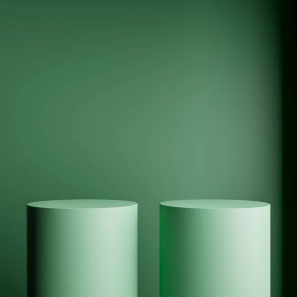 Geometrische Zylinderform Hintergrund Der Braunen Studio Raum Minimalistische Attrappe Für — Stockfoto
