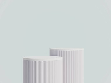 Yumuşak eğimli ürün gösterimi için 3B gerçekçi podyum