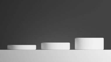 Geometrik ile soyut asgari sahne. Gradyan siyah gri arka planda podyum. ürün sunumu, modelleme, ürün gösterisi, podyum, sahne kaidesi veya platformu