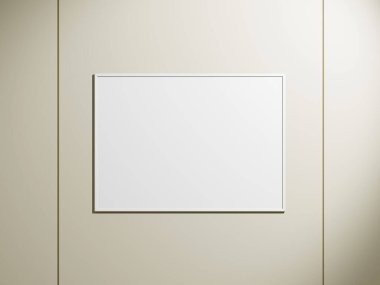 Duvardaki resim çerçevesi. Boş Model