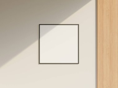 Duvarda asgari çerçeve modeli asılı