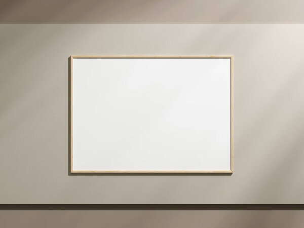 Frame mockup with Shadow Empty Frame. 3d rendering.