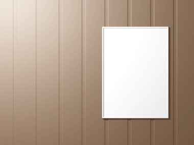 Duvarda asgari resim çerçevesi modeli