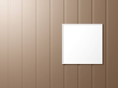 Duvarda asgari resim çerçevesi modeli