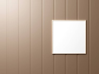 Duvarda asgari resim çerçevesi modeli