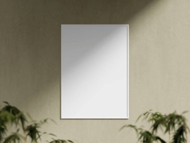 Evin arka planında çerçeve olan iç poster modeli