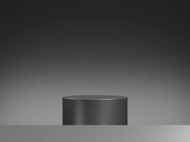 3d ürün arkaplanındaki lüks podyum sunumu soyut koyu arkaplanlı. kaidesel gösteri premium sahne stüdyo kozmetik şablonu.
