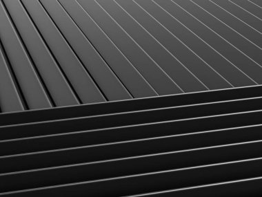 Siyah 3d geometri soyut arkaplan