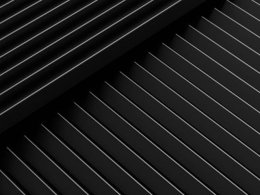 Siyah 3d geometri soyut arkaplan