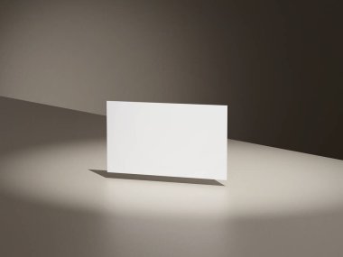 Zarif yüzen kartvizit logosu sunumu