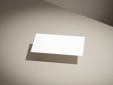 Zarif yüzen kartvizit logosu sunumu