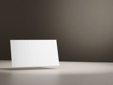 Zarif yüzen kartvizit logosu sunumu