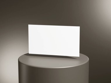 Zarif yüzen kartvizit logosu sunumu