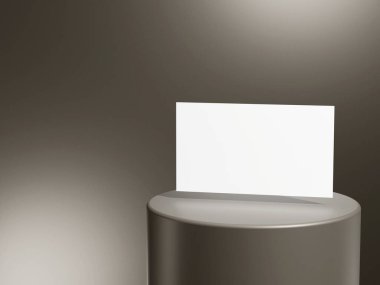 Zarif yüzen kartvizit logosu sunumu