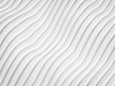 Dalgalı çizgileri olan beyaz soyut modern arkaplan.