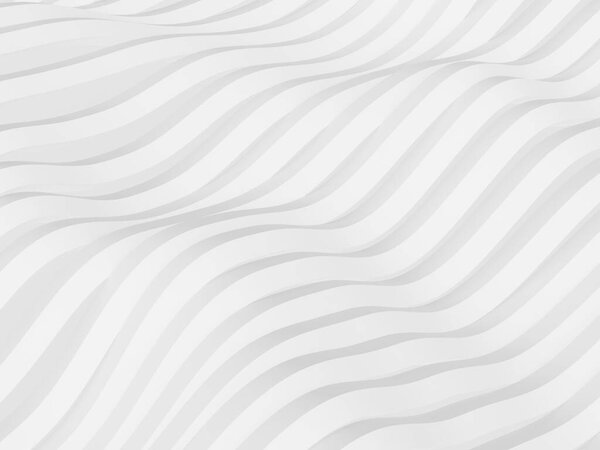 Белый абстрактный современный фон с волнистыми линиями.