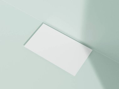 Beyaz arkaplandaki kartvizit modeli