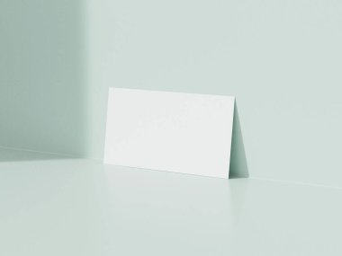 Beyaz arkaplandaki kartvizit modeli