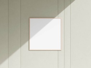 Resim, fotoğraf veya yazdırma sunumu için kopya alanı olan çerçeve modeli.