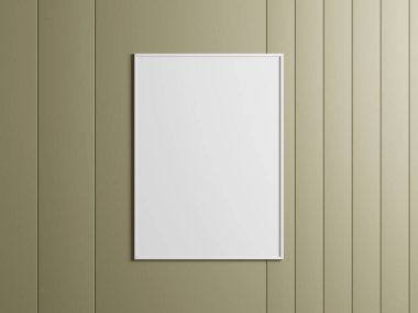 Resim, fotoğraf veya yazdırma sunumu için kopya alanı olan çerçeve modeli.