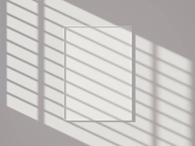 Beyaz duvarda asgari resim çerçeve modeli