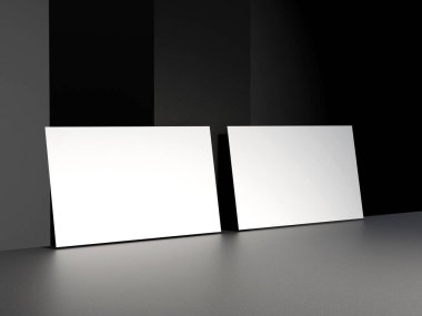 Zarif metalik siyah arkaplan üzerine kartvizit