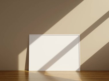 Resim için çerçeve modeli ve bir masanın üzerindeki alıntılar