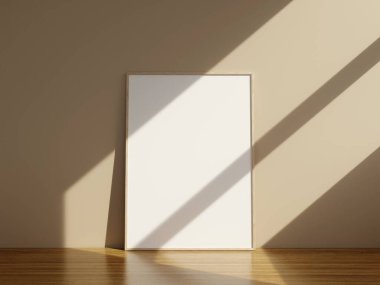 Resim için çerçeve modeli ve bir masanın üzerindeki alıntılar