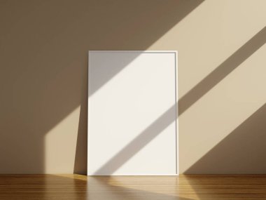 Resim için çerçeve modeli ve bir masanın üzerindeki alıntılar