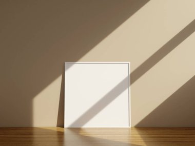 Resim için çerçeve modeli ve bir masanın üzerindeki alıntılar