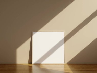 Resim için çerçeve modeli ve bir masanın üzerindeki alıntılar