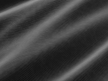 Siyah saten ipek, arka plan için zarif kumaş.