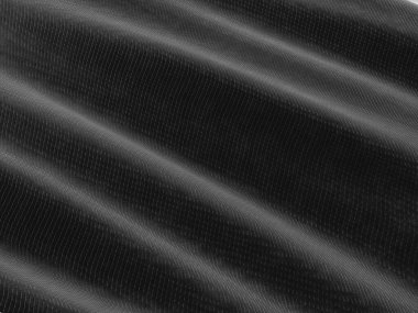 Siyah saten ipek, arka plan için zarif kumaş.