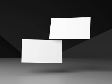 Siyah arkaplanda kartvizit