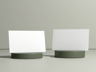 Logonuz ya da grafik tasarımınız için kopya alanı olan en küçük kartvizit düzenleme şablonu