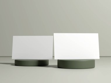 Logonuz ya da grafik tasarımınız için kopya alanı olan en küçük kartvizit düzenleme şablonu