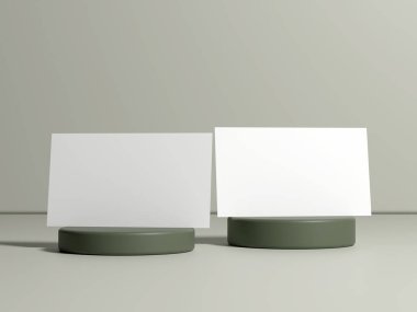 Logonuz ya da grafik tasarımınız için kopya alanı olan en küçük kartvizit düzenleme şablonu